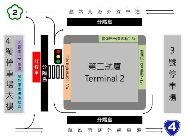 桃園機場計程車招呼站